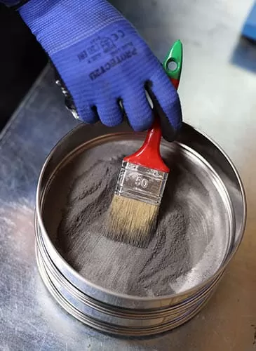 Просеивание пробы через сито 125 микрон